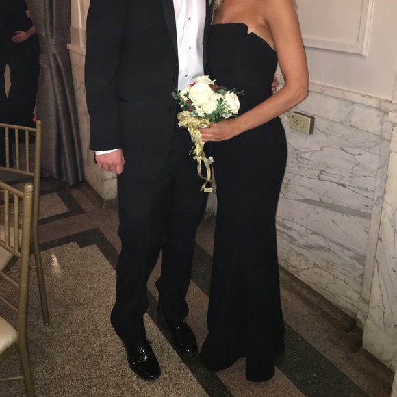 PROMJill Jill Stewart deca neckline strapless gown - Picture 2 of 2